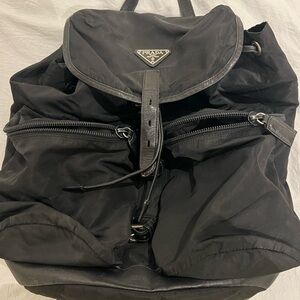 Prada Black Nylon Backpack